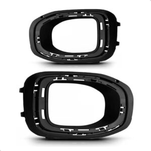 Par Moldura Milha C/ Furo T-cross 19 A 22 C/ Moldura Cromada - Preto Com Cromado