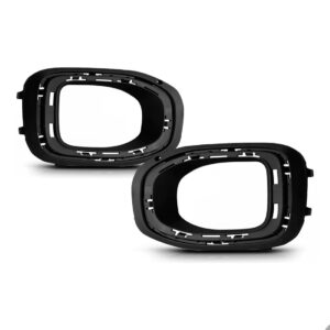 Par Moldura Milha T-cross 2019 2020 2021 2022 Com Furos Preto