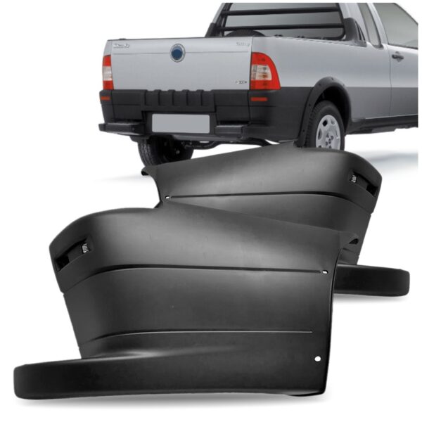 Par Ponteira Parachoque Traseiro Strada 2005 2006 2007 2008