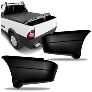 Par Ponteira Parachoque Tras Strada 1996 A 2007 Texturizado