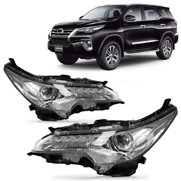 Par Farol Elétrico Hilux Sw4 C/ Led 2016 A 2021