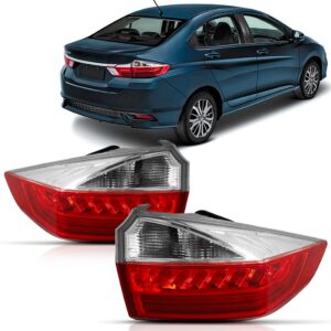 Par Lanterna Traseira City 2018 A 2020 C/ Led