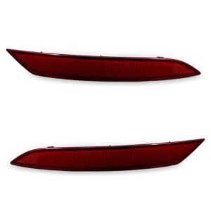 Par Refletor Parachoque Traseiro Golf 2018 A 2020 Vermelho