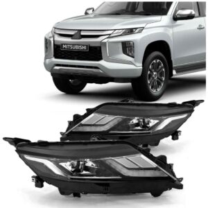 Par Farol L200 Triton 2020 A 2022 Elétrico Com Motor