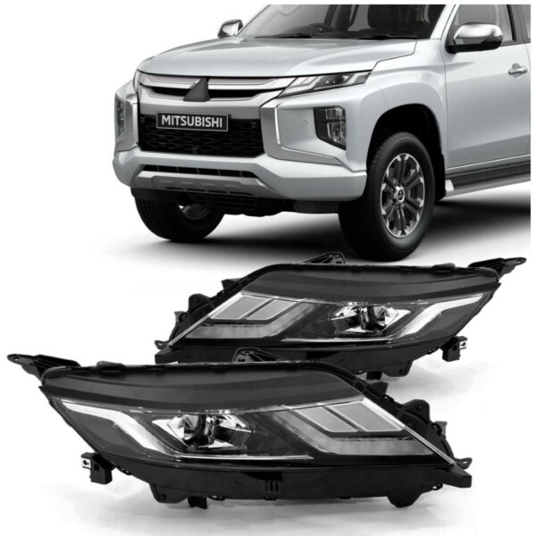 Par Farol L200 Triton 2020 A 2022 Elétrico Com Motor