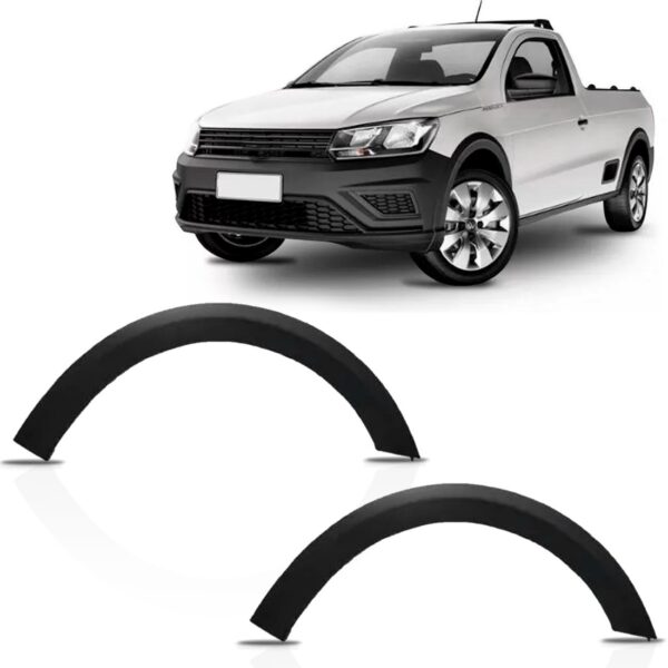 Par Moldura Vao Roda Dianteiro Saveiro Robust G7 2016 A 2022