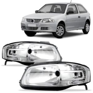Par Farol Cromado Gol G4 2004 A 2008