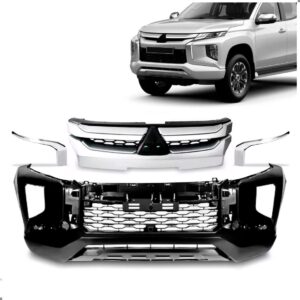 Kit Envolvente Dianteiro L200 2021 A 2022 C/ Grade E Moldura Preto