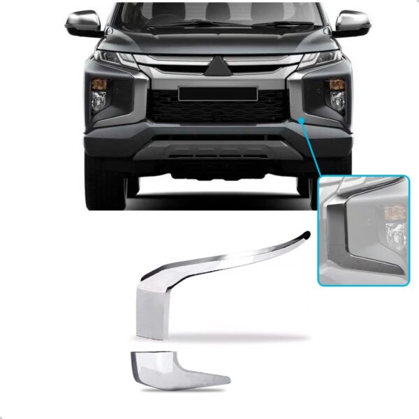 Kit Friso Parachoque Dianteiro L200 Triton 2021 2022 2023