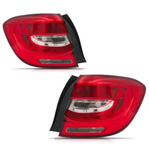 Par Sinaleira Traseira Sandero 2020 A 2022 C/ Led Vermelho