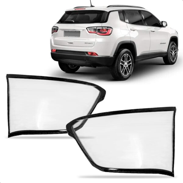 Par Lente Lanterna Traseira Compass Trailhawk 17 A 2021 Mala Cristal