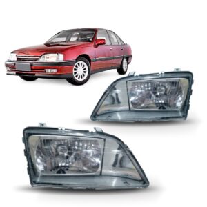 Par Farol Vidro Lente Lisa S/auxiliar Omega 1992 A 1998