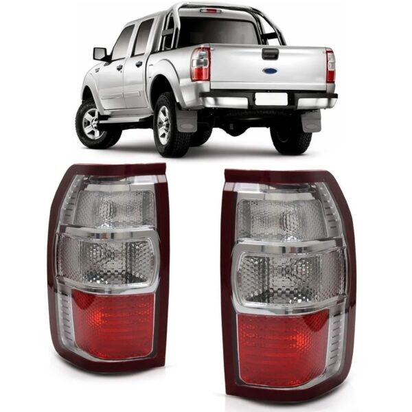 Par Sinaleira Traseira Cristal Ranger 2010 A 2012