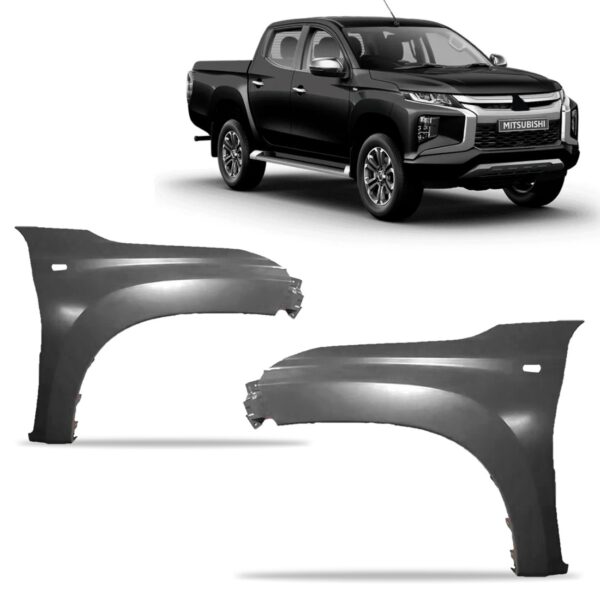 Par Paralama C/ Furo L200 Triton 2021 2022