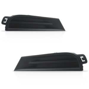 Par Moldura Superior Parachoque Dianteiro S10 2017 A 2019 Preto