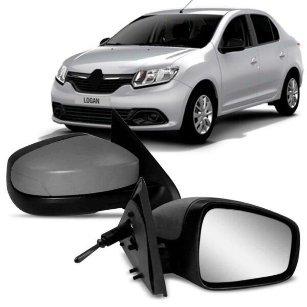 Par Retrovisor Sandero Logan 2014 A 2019 C/ Controle