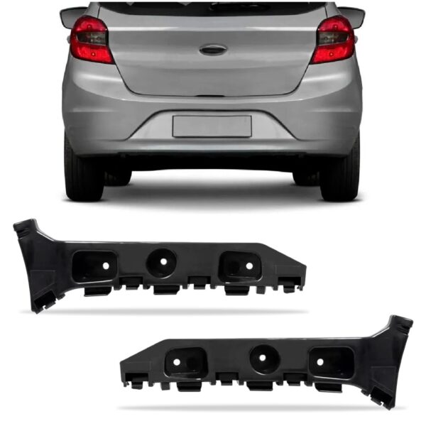 Par Suporte Guia Parachoque Traseiro Ka Hatch 2015 A 2022