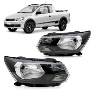 Par Farol Foco Simples Saveiro G8 2018 2019 2020 2021 2022