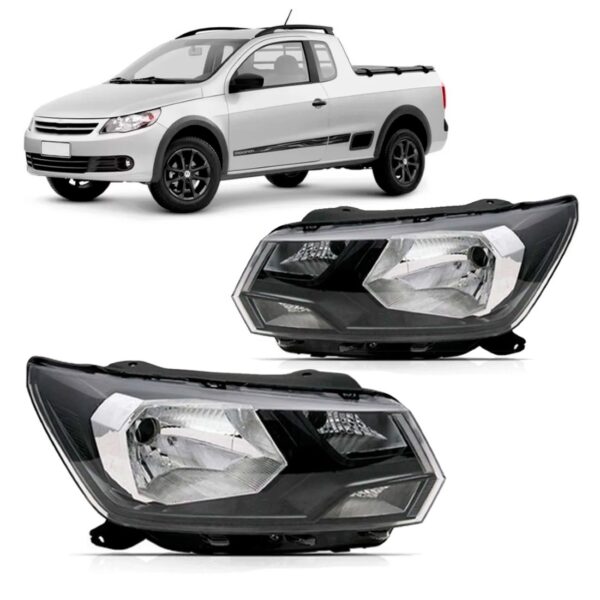 Par Farol Foco Simples Saveiro G8 2018 2019 2020 2021 2022