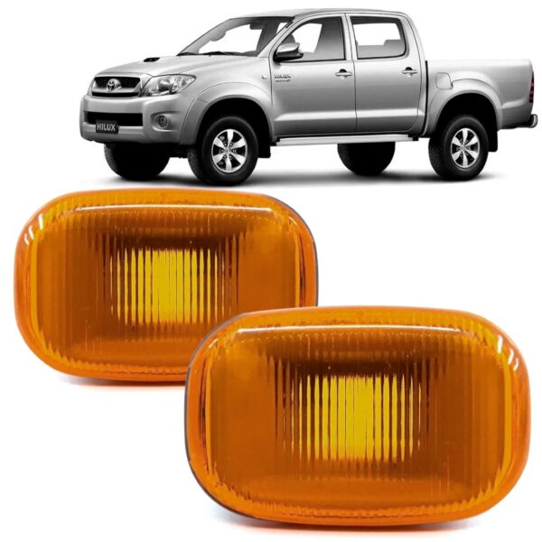 Par Sinaleira Lateral Paralama Ambar Hilux 2005 A 2015