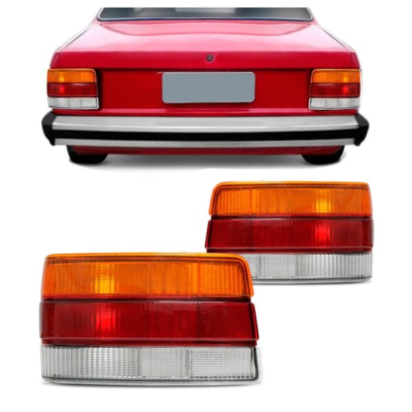 Jogo Sinaleira Traseira Chevette 1987 88 89 90/1996 Tricolor Ambos Lados Tricolor
