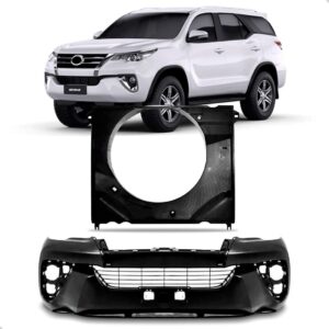 Kit Parachoque C/defletor Radiador Hilux Sw4 16 A 2020 Novo Preto