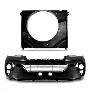 Kit Parachoque C/defletor Radiador Hilux Sw4 16 A 2020 Novo Preto