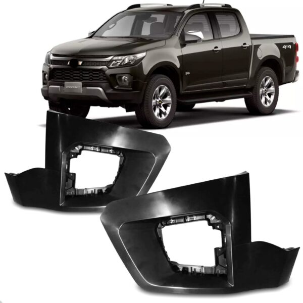 Grade Lateral Parachoque Diant. P/ Chevrolet S10 2021 A 2024