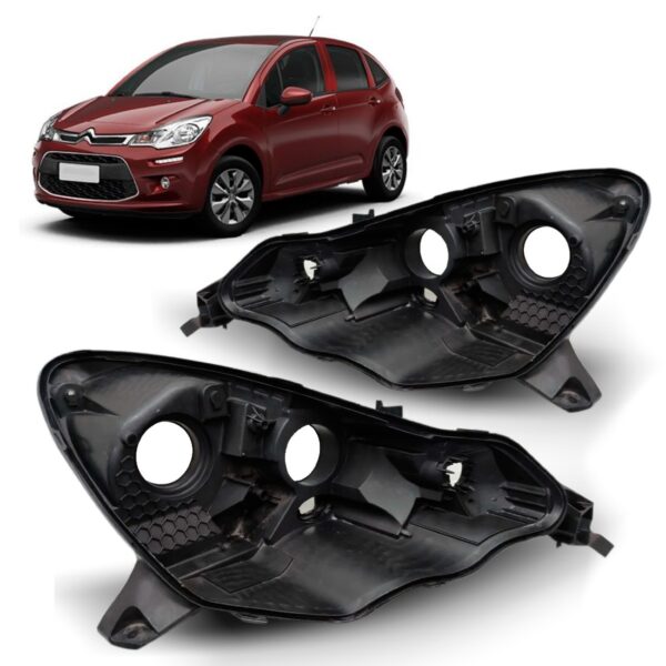 Par Carcaça Farol C3 2013 2015 2016 2017 2018 2019 2020