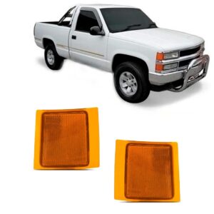 Par Lanterna Dianteira Âmbar Silverado 1993 A 2004 C/ Função