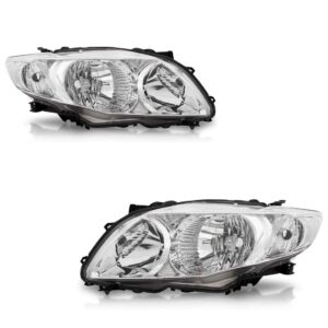 Par Farol Cromado Corolla 2009 A 2011