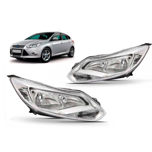 Par Farol Cromado Focus 2014 2015
