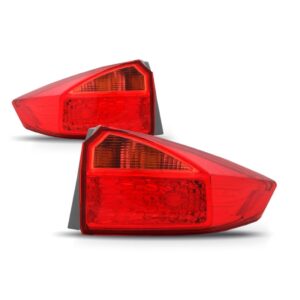 Par Lanterna Traseira Canto City 2014 A 2021 Esquerdo