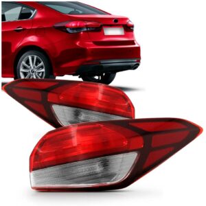 Par Sinaleira Traseira Canto Cerato 2017 2018 2019 Com Led Bicolor