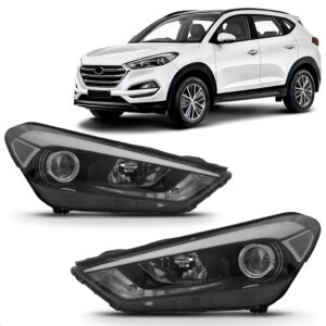 Par Farol Tucson 2017 2018 19 20 21 2022 S/ Led C/ Projetor