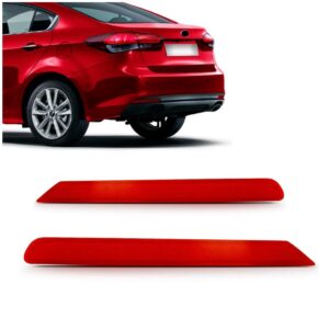 Par Refletor Parachoque Traseiro Cerato 2017 2018 2019 Vermelho