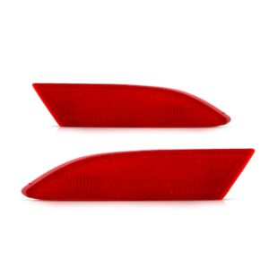 Par Refletor Parachoque Traseiro Focus Sedan 2014 A 2019 - Vermelho