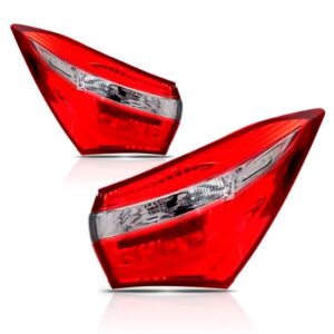 Par Sinaleira Traseira Canto Corolla 14 2015 A 2017 Com Led Vermelho