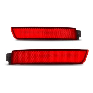 Par Refletor Parachoque Traseiro Sentra 2014 2015 2016 Vermelho