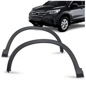 Par Moldura Alargador Vão Roda Dianteiro Crv 2012 2013 2014