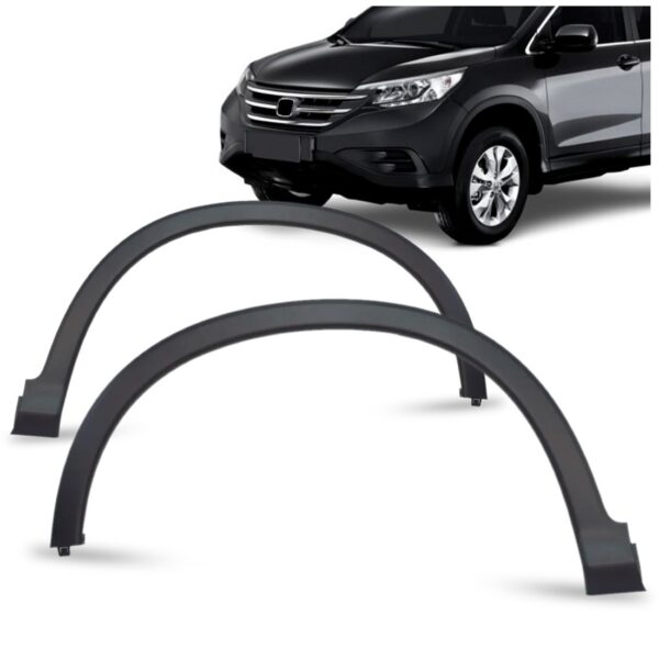 Par Moldura Alargador Vão Roda Dianteiro Crv 2012 2013 2014