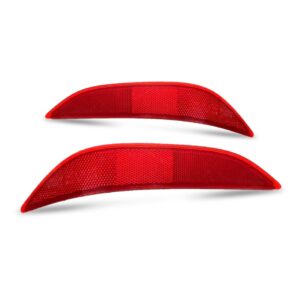 Par Refletor Parachoque Traseiro City 2014 2015 2016 2017 Vermelho