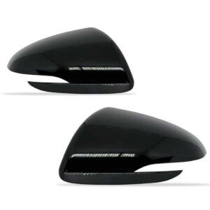 Par Capa Retrovisor Hb20 2020 A 2022 C/ Furo Pisca Preta Preto