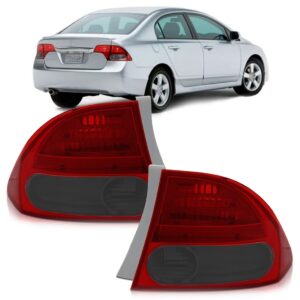 Par Sinaleira Traseira Canto Fume Civic 2007 A 2011