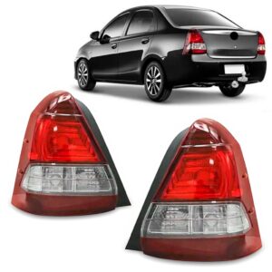 Par Lanterna Traseira Etios Sedan Fume 2017 A 2021 Direito
