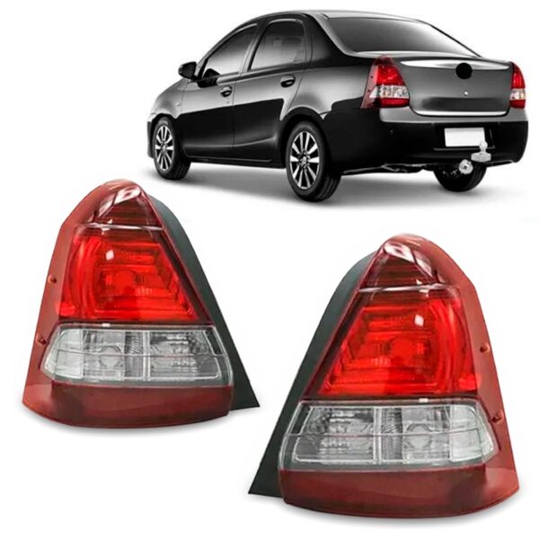 Par Lanterna Traseira Etios Sedan Fume 2017 A 2021 Direito