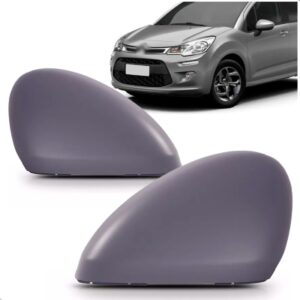 Par Capa Retrovisor C3 2013 14 15 16 17 18 2019 2020 Primer Preto