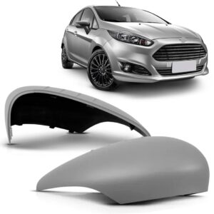 Par Capa Retrovisor C/furo Sinaleira Fiesta 2011 A 2019 Preto