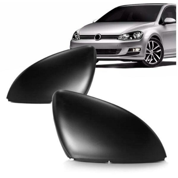 Par Capa De Retrovisor Golf 2014 A 2019 Preto