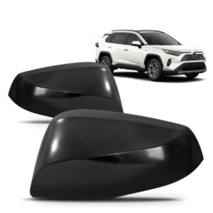 Par De Capa De Retrovisor Da Rav4 2019 A 2022 Preto